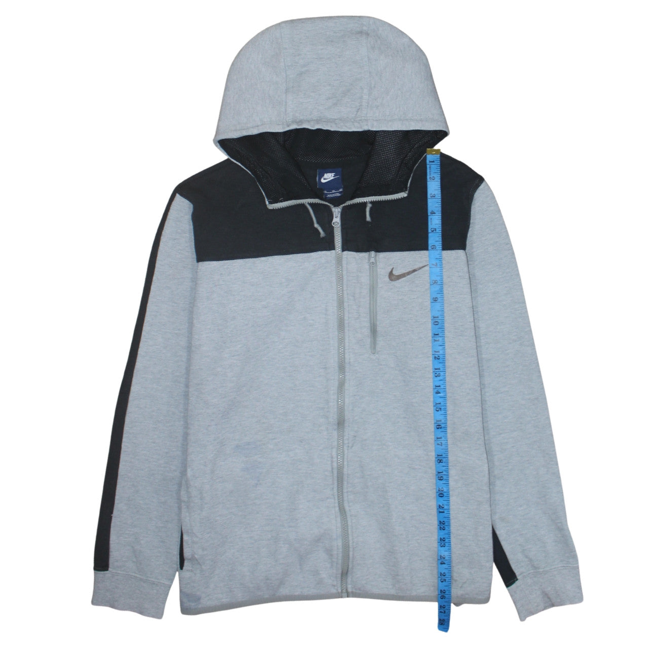 Nike Men's Grey Full Zip Hoodie XL Sportswear Sweatshirt