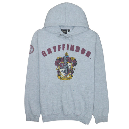 Harry Potter Gryffindor Grey Hoodie Men M Pullover Fleece Sweatshirt