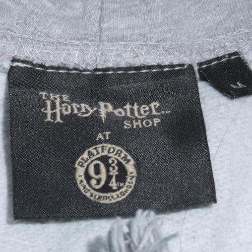 Harry Potter Gryffindor Grey Hoodie Men M Pullover Fleece Sweatshirt