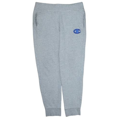 Champion Men's Grey Jogger Sweatpants L Regular Fit Activewear