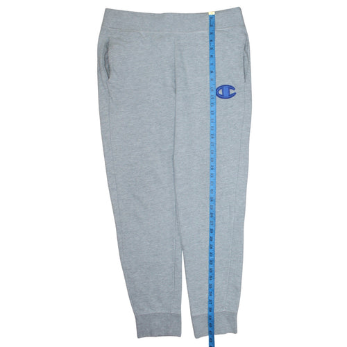 Champion Men's Grey Jogger Sweatpants L Regular Fit Activewear