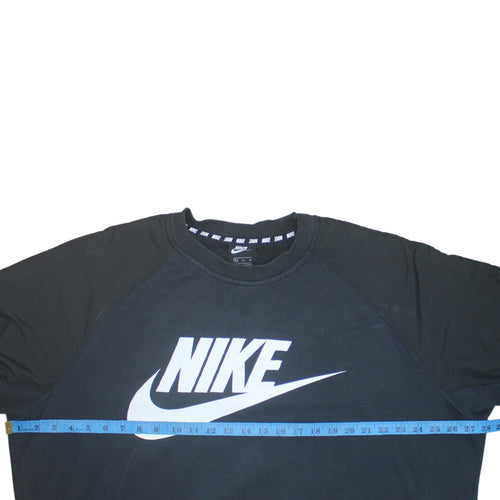 Nike Men's Black XL Crew Neck Pullover Graphic Logo Sweatshirt