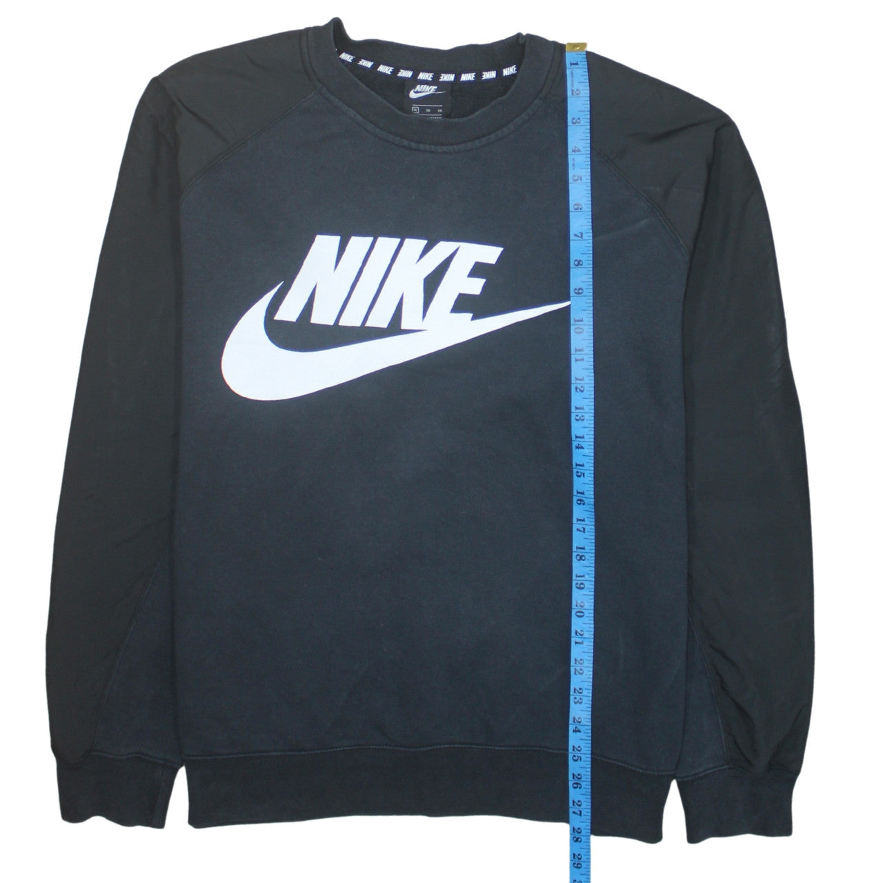 Nike Men's Black XL Crew Neck Pullover Graphic Logo Sweatshirt