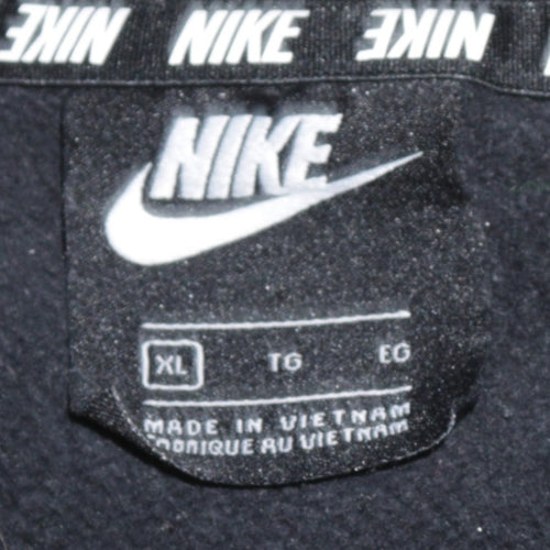 Nike Men's Black XL Crew Neck Pullover Graphic Logo Sweatshirt