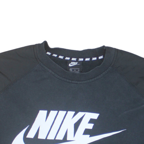 Nike Men's Black XL Crew Neck Pullover Graphic Logo Sweatshirt