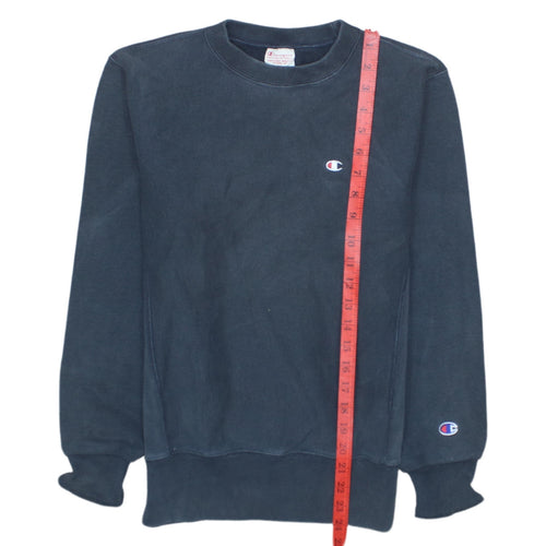 Champion Men's Blue Reverse Weave Sweatshirt Small Classic Pullover