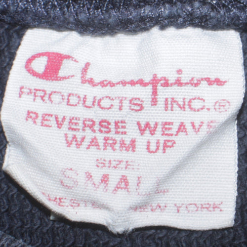 Champion Men's Blue Reverse Weave Sweatshirt Small Classic Pullover