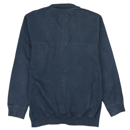 Lotto Men's Blue Cotton Track Jacket Size L Full Zip Sportswear