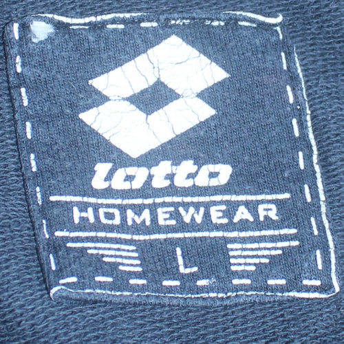 Lotto Men's Blue Cotton Track Jacket Size L Full Zip Sportswear