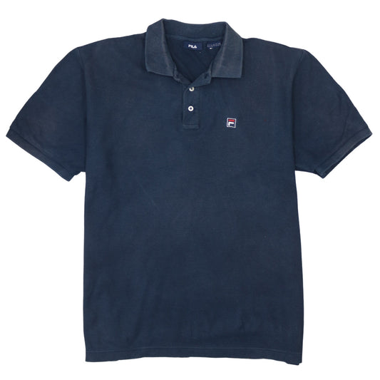 Fila Men’s Blue XL Classic Cotton Short Sleeve Polo Shirt