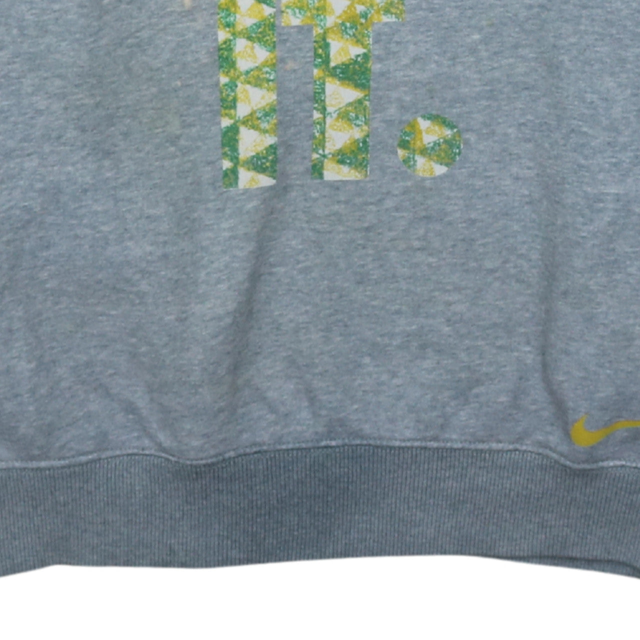 Nike Men's Grey Pullover Hoodie L Graphic Print Just Do It Sports