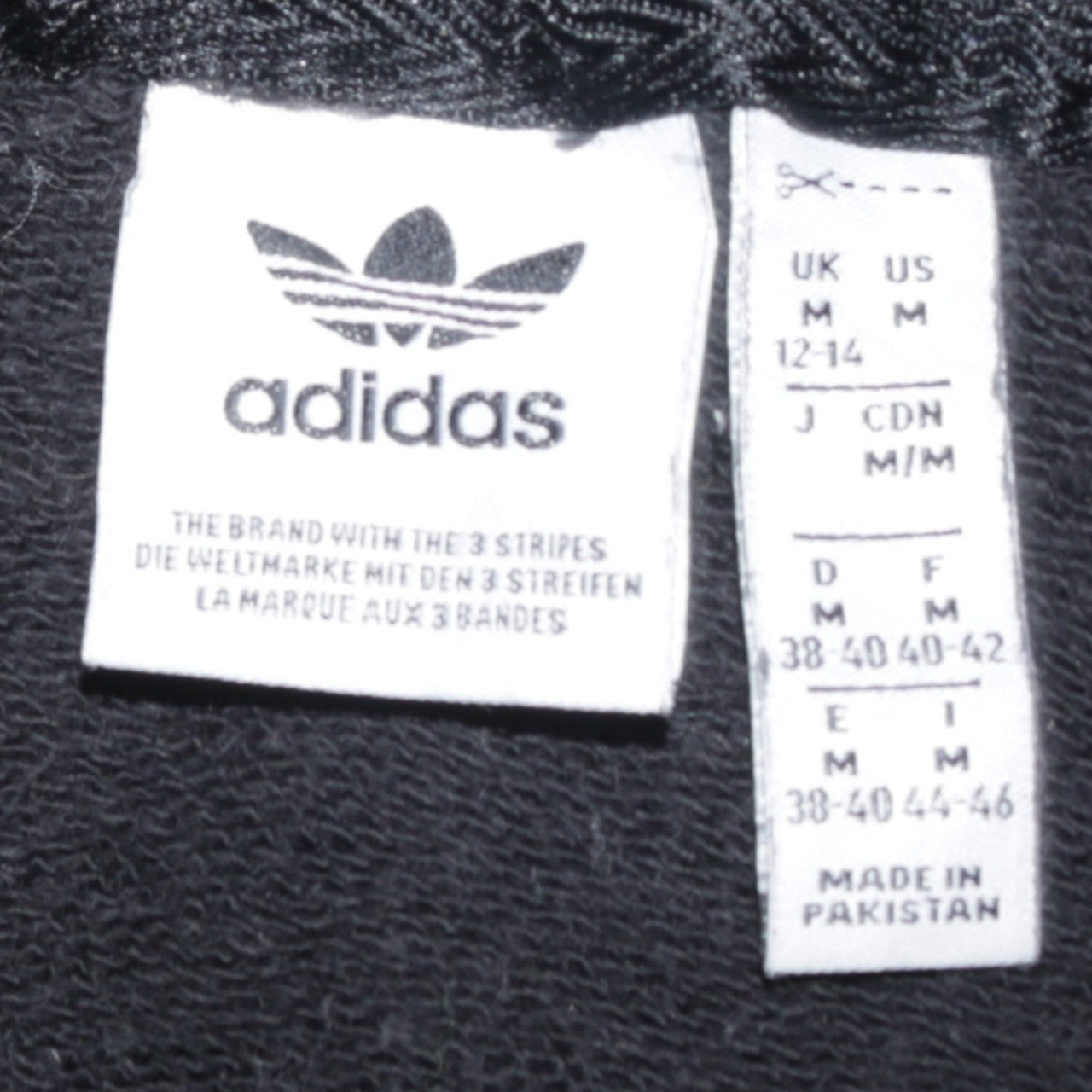 Adidas Womens Black Medium Pullover Hoodie with Logo Print