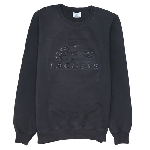 Lacoste Men's Black Crew Neck Pullover Sweatshirt Size S