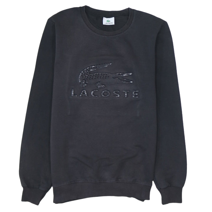 Lacoste Men's Black Crew Neck Pullover Sweatshirt Size S