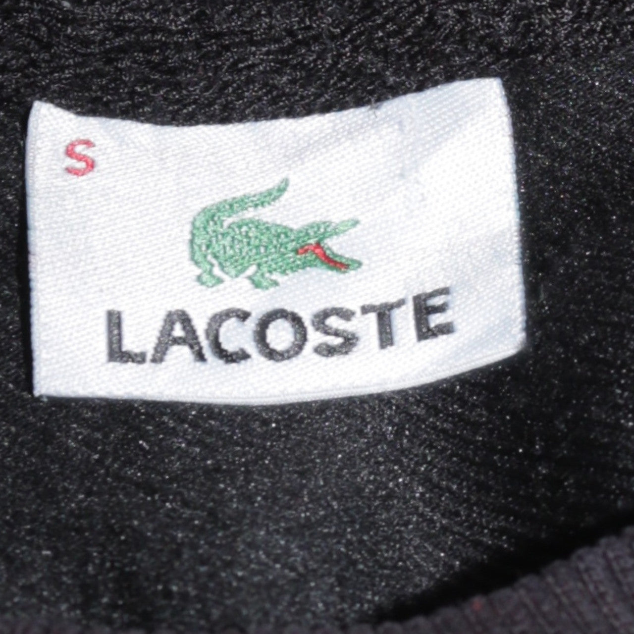 Lacoste Men's Black Crew Neck Pullover Sweatshirt Size S