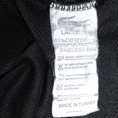 Lacoste Men's Black Crew Neck Pullover Sweatshirt Size S