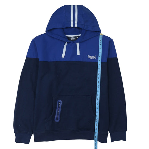 Lonsdale Mens Blue Pullover Hoodie XL Sports Fleece Sweatshirt