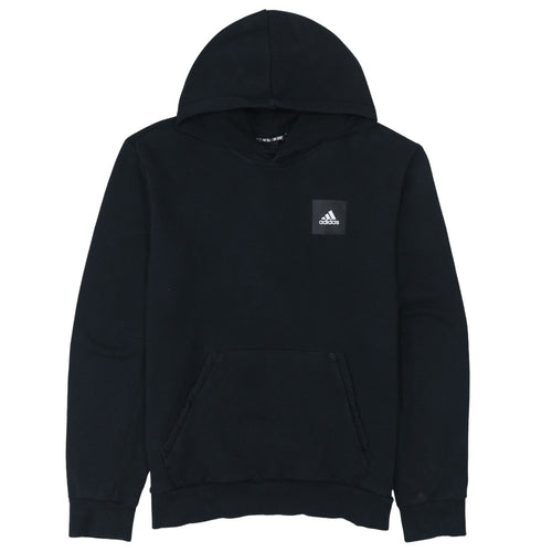 adidas Men's Black Pullover Hoodie Medium Graphic Sportswear