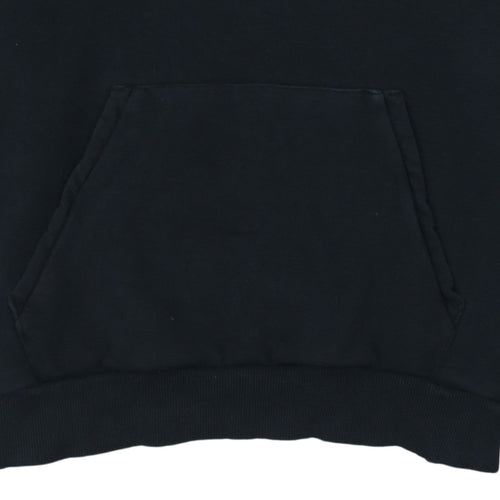 adidas Men's Black Pullover Hoodie Medium Graphic Sportswear
