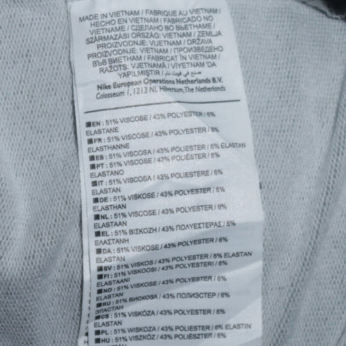 Nike Men's Grey Dri-Fit Full Zip Hoodie Size L Athletic Fit