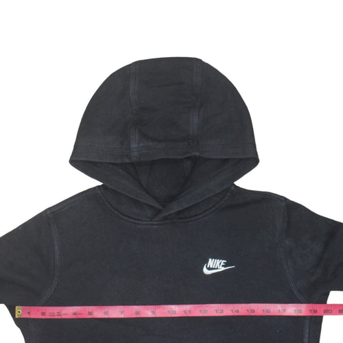 Nike Boys Black XL Pullover Hoodie Fleece Sweatshirt with Logo