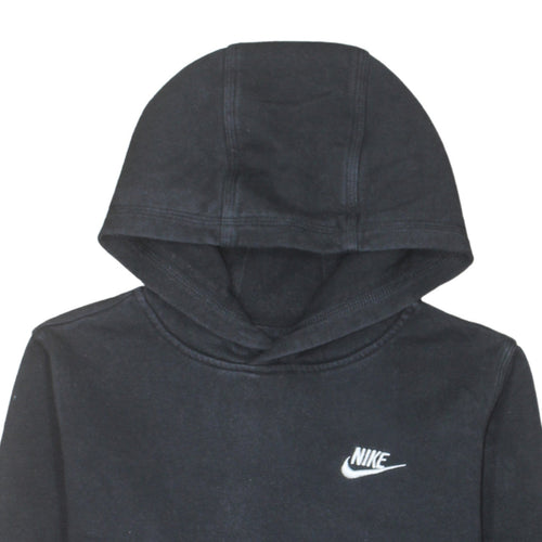 Nike Boys Black XL Pullover Hoodie Fleece Sweatshirt with Logo