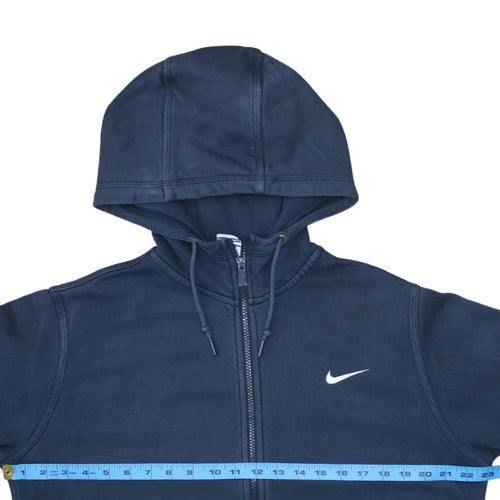 Nike Men's Blue Full Zip Hoodie L Fleece Regular Fit