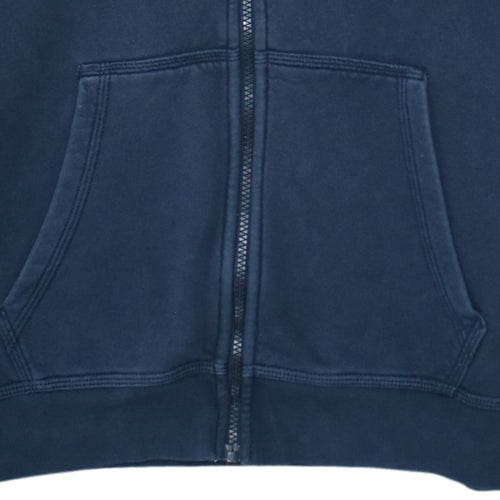 Nike Men's Blue Full Zip Hoodie L Fleece Regular Fit