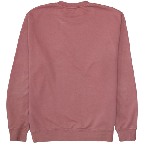 Nike Men's Pink Crew Neck Pullover Sweatshirt L Embroidered Logo