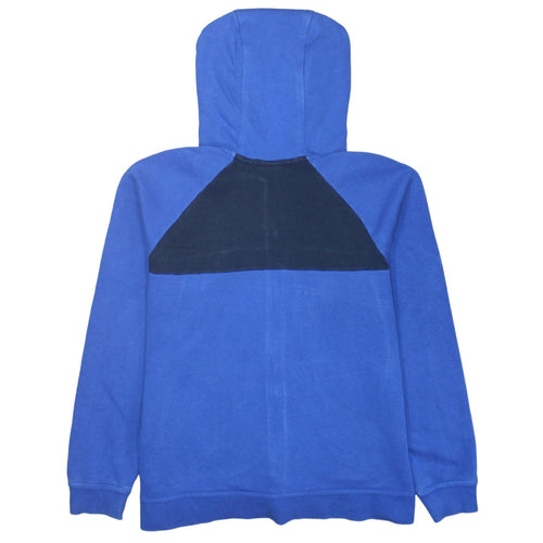 Nike Boys Blue Colourblock Full Zip Hoodie XL 13-15 Years Cotton Blend