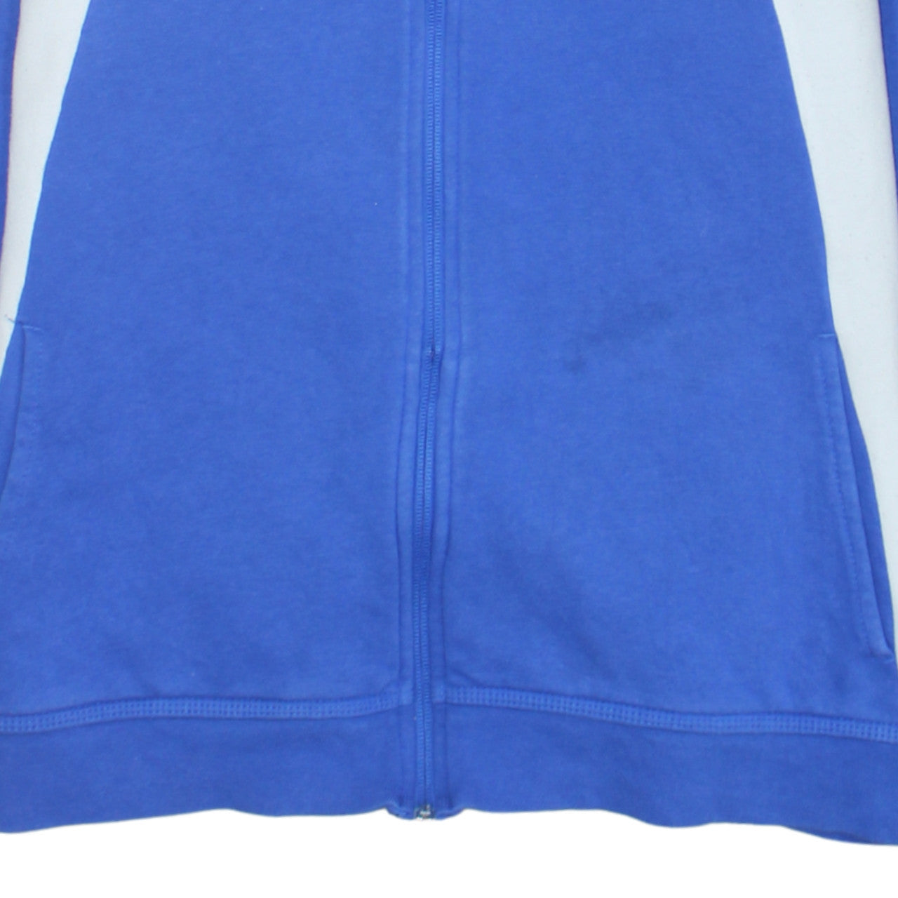 Nike Boys Blue Colourblock Full Zip Hoodie XL 13-15 Years Cotton Blend
