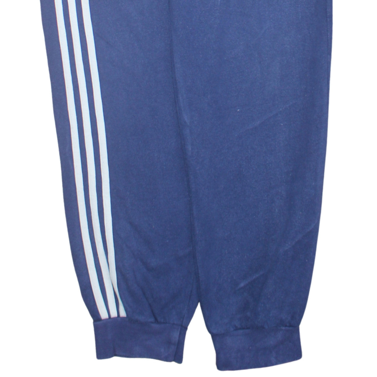 Adidas Men's Blue Track Pants S Regular Fit Cotton Blend Activewear
