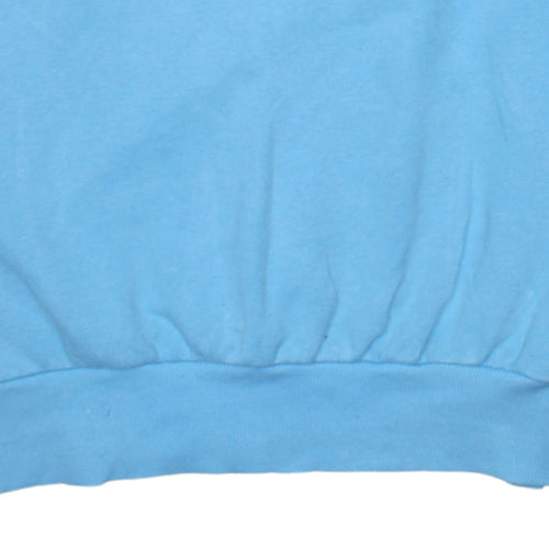 Ellesse Mens Blue Logo Pullover Sweatshirt Size L Crew Neck