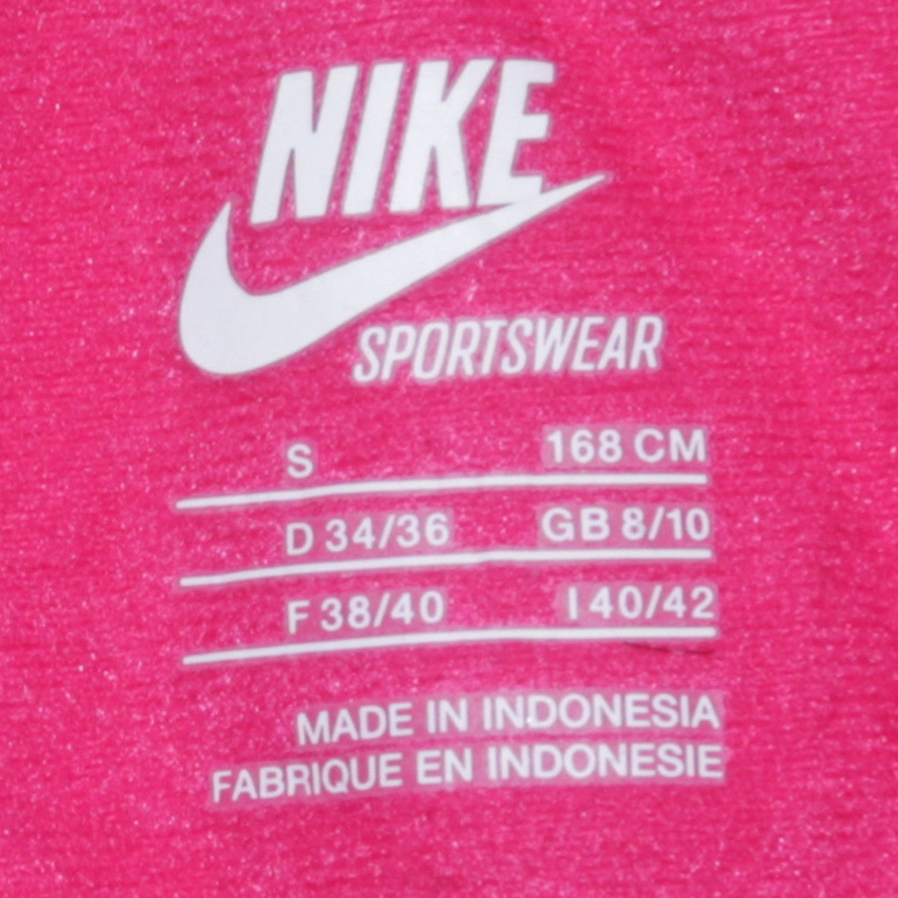 Nike Women’s Pink Full Zip Sweatshirt Jacket Size 8/10 Colourblock