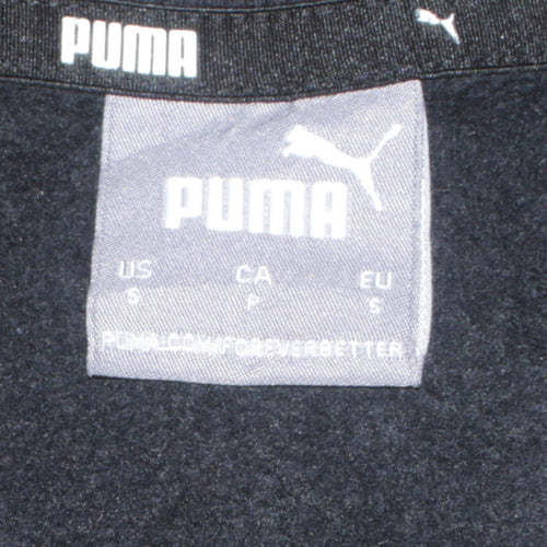 Puma Mens Black Crew Neck Pullover Sweatshirt Size S