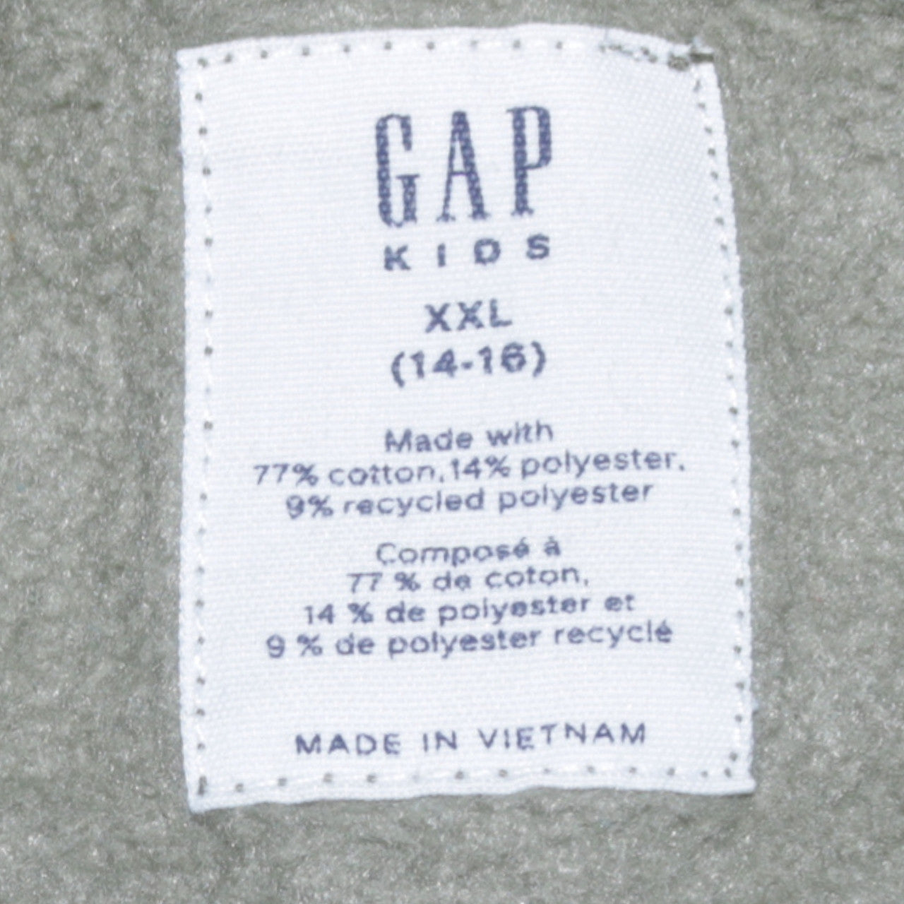 GAP Boys Green Camouflage Pullover Hoodie Size 14-16 Years
