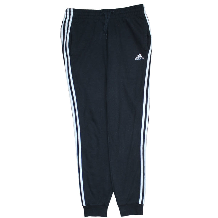 Adidas Womens Black 12-14 Jogger Sweatpants with Stripes