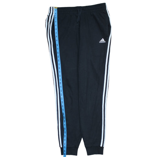 Adidas Womens Black 12-14 Jogger Sweatpants with Stripes