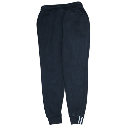 Adidas Womens Black Jogger Sweatpants Size 8 Drawstring Tapered Leg