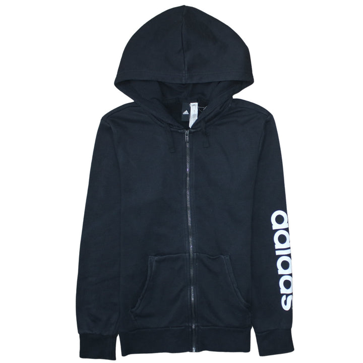 Adidas Mens Black Full Zip Hoodie Size M Sportswear Sweatshirt