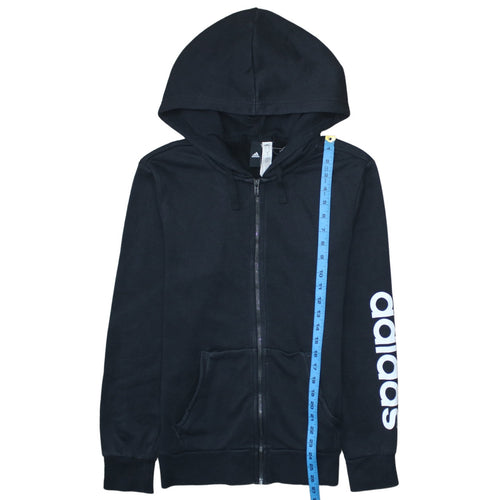 Adidas Mens Black Full Zip Hoodie Size M Sportswear Sweatshirt