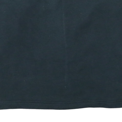 Nike Womens Black S Pullover Sweatshirt Logo Cotton Blend