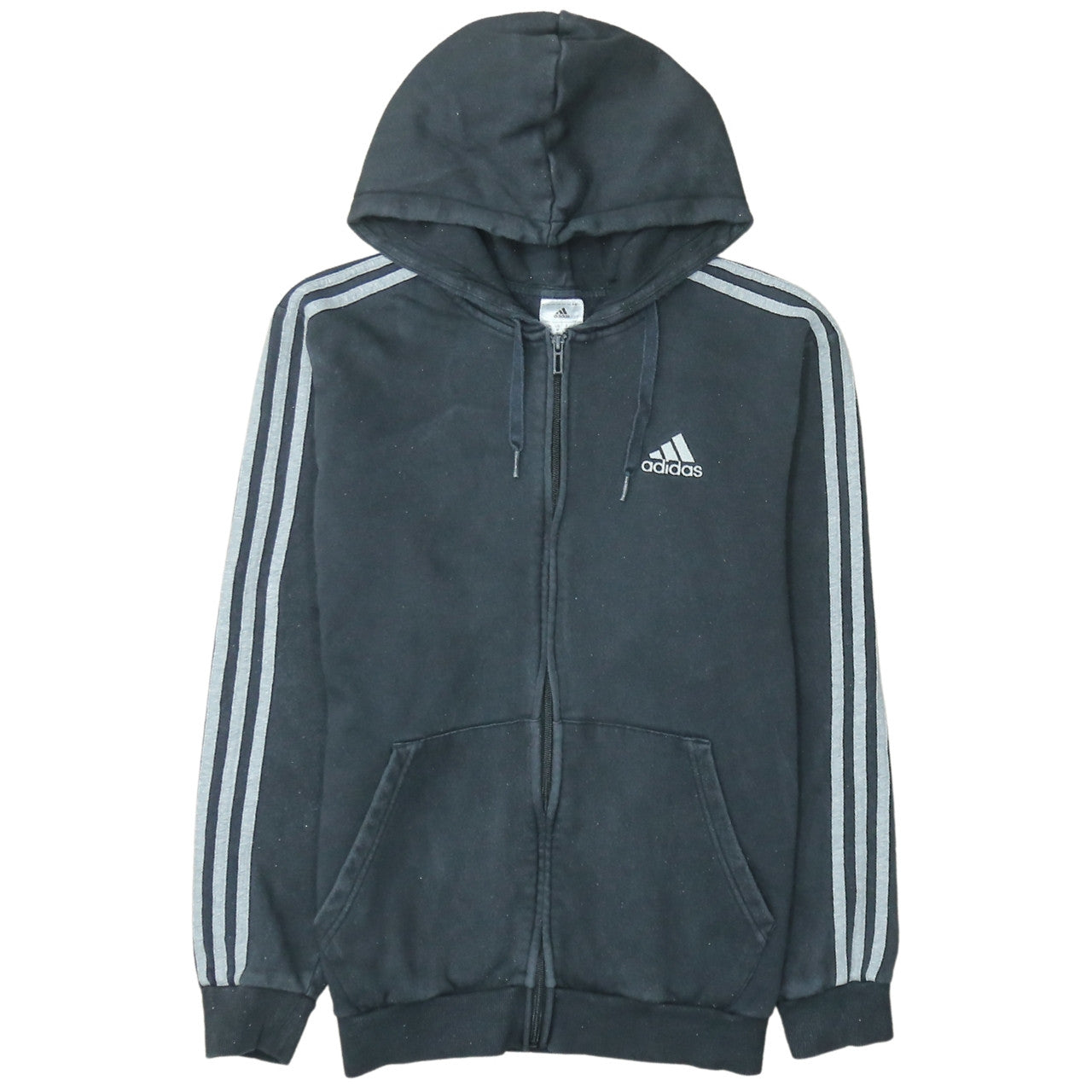 Adidas Men's Black Full Zip Hoodie Size M Sports Fleece