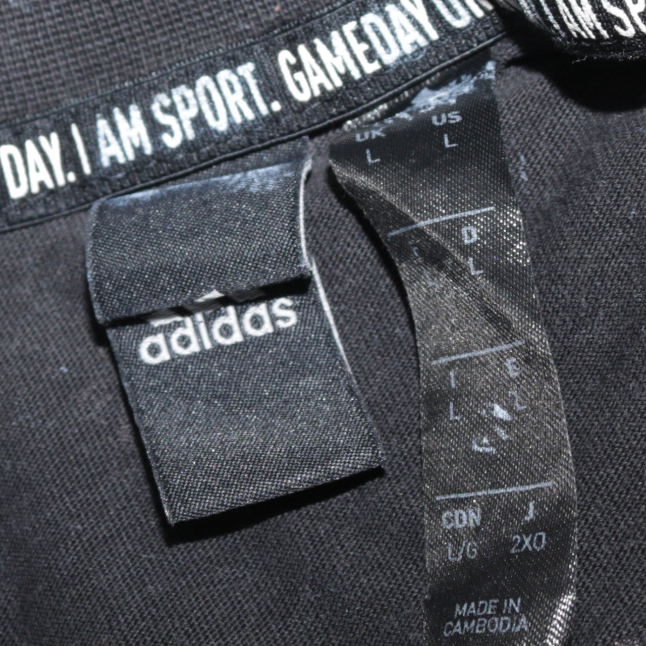 Adidas Men's Black Logo Graphic Print Cotton T-Shirt Size L