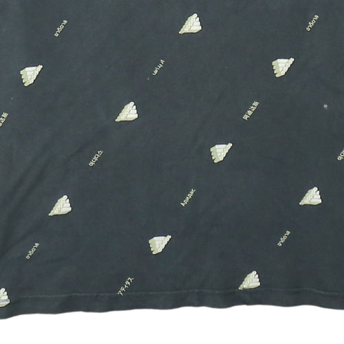 Adidas Men's Black Logo Graphic Print Cotton T-Shirt Size L