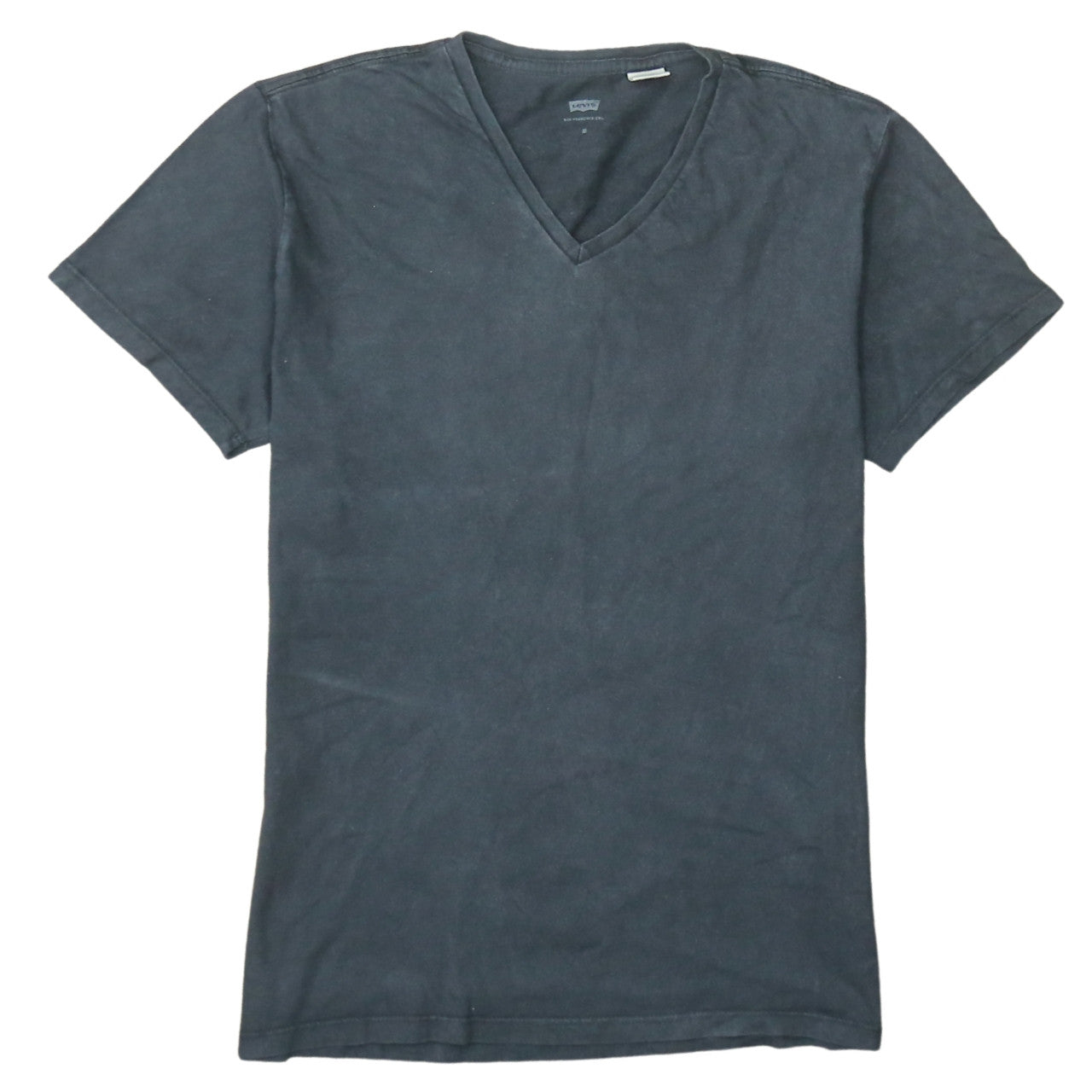 Levi's Men's Black V-Neck Regular Fit Cotton T-Shirt Size M