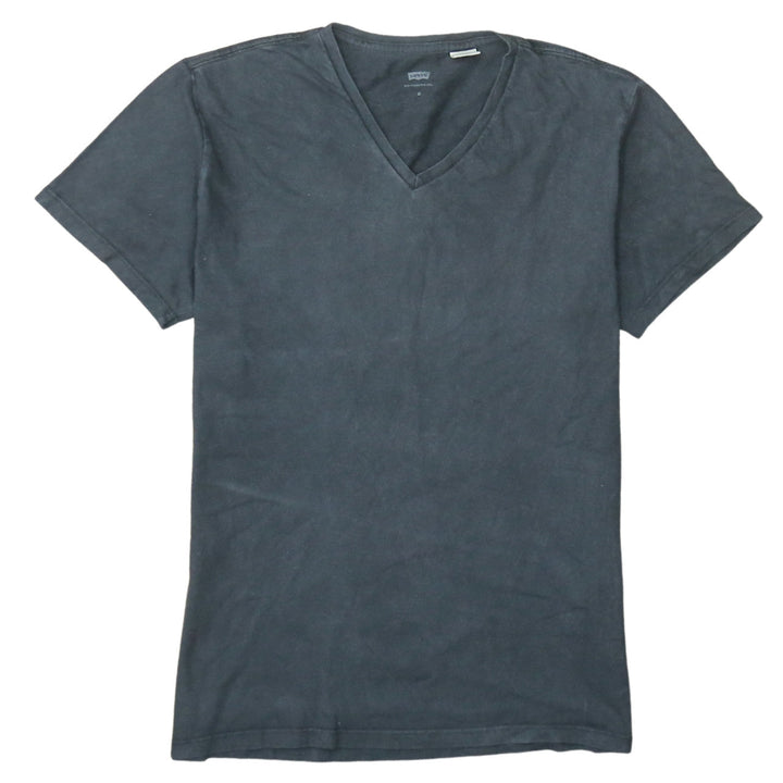 Levi's Men's Black V-Neck Regular Fit Cotton T-Shirt Size M