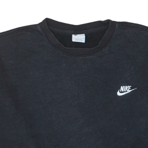 Nike Men Black Crew Neck Pullover Sweatshirt L