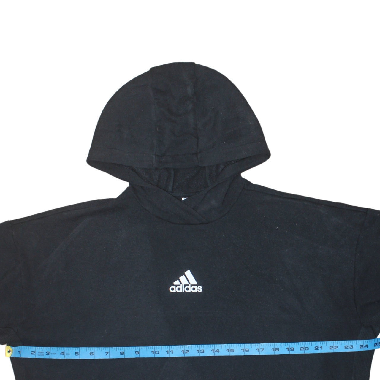 Adidas Womens Black Pullover Hoodie Size M 12-14 Cotton Blend