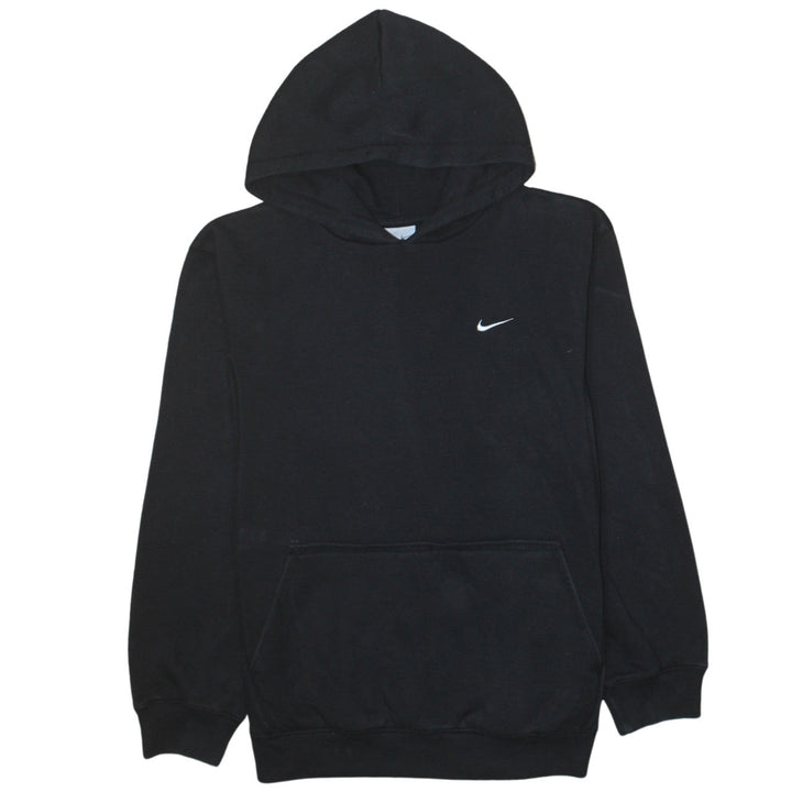 Nike Boys Black Pullover Hoodie Sweatshirt Size L Fleece Lined Casual